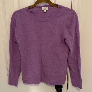 J. Crew Women's Lavender Crew Neck Sweater